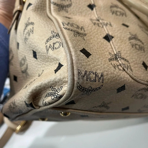 MCM Top-Zip Visetos 2-Way Bag - Picture 8 of 16